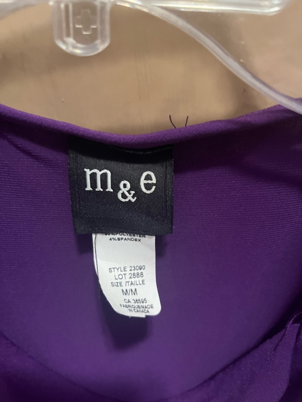 Purple Draped Cowl Neck Sleeveless Blouse - Picture 3 of 3